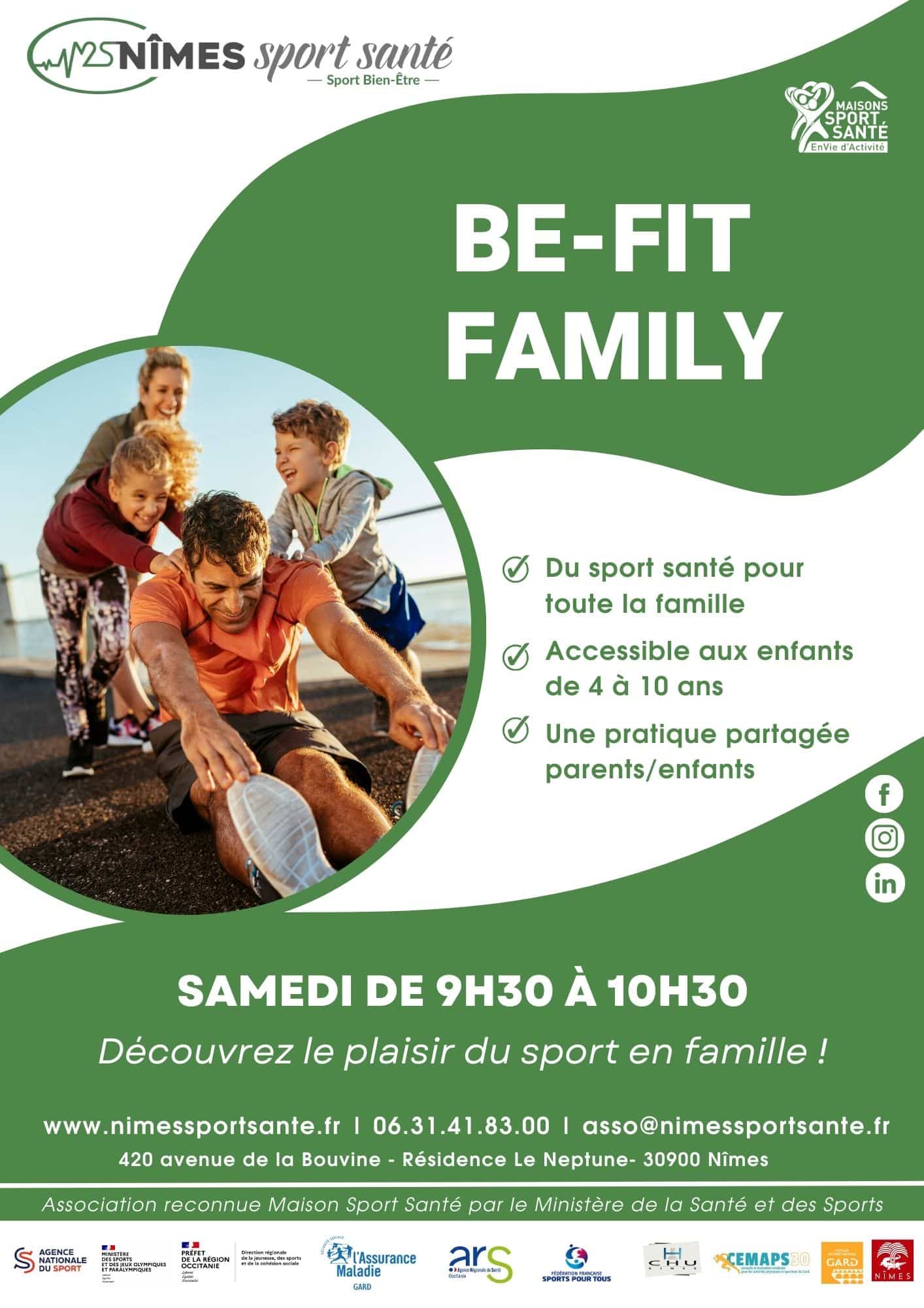 AFFICHE BE FIT FAMILY