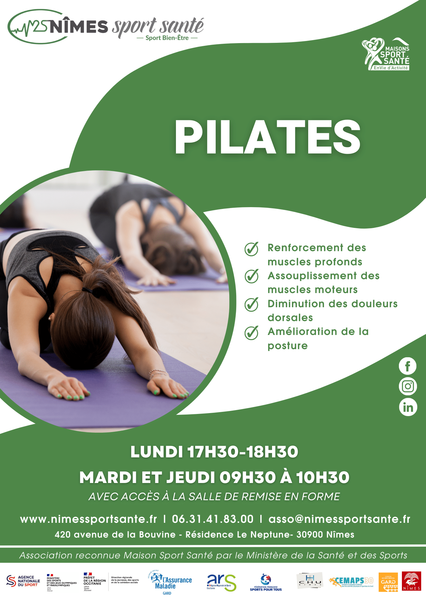 Affiche PILATES